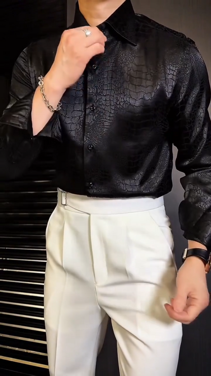 Men's Silk-Textured Premium Top