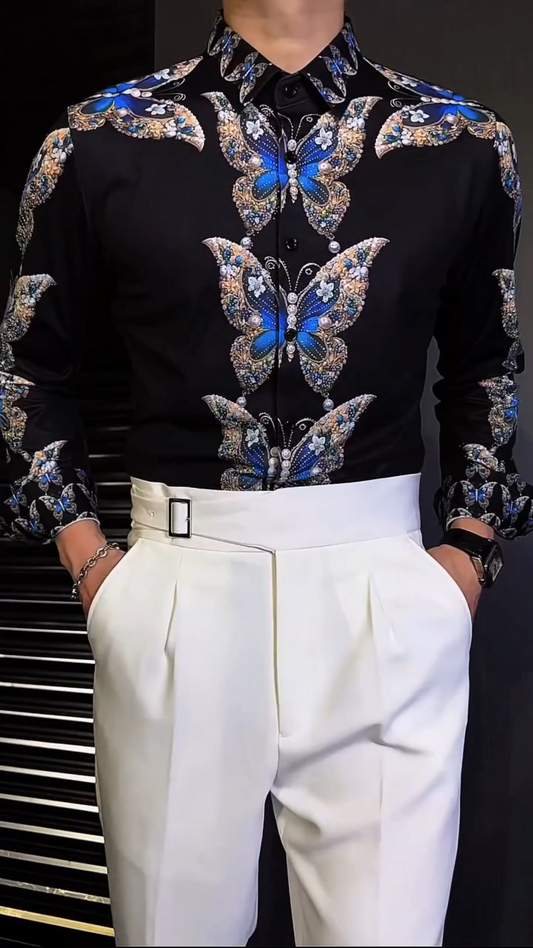 Men's Elegant Quality Butterfly Shirt