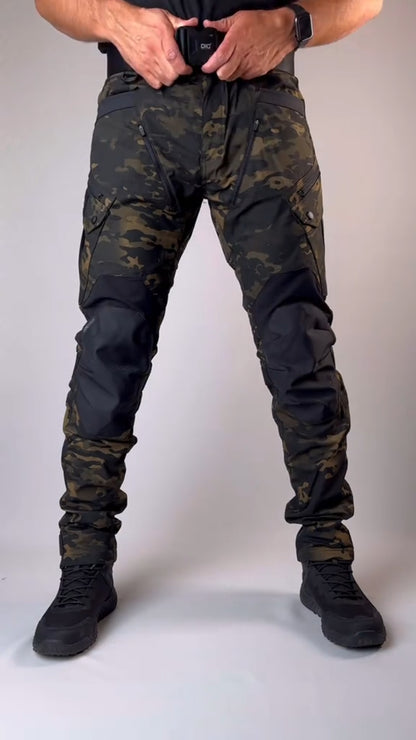 Men's Outdoor Multi-Functional Camo Tactical Pants