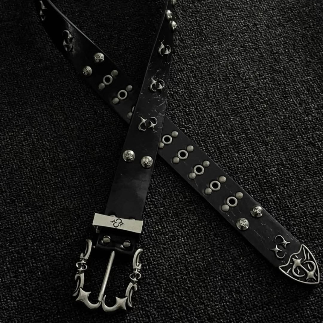 Punk Hip-Hop Studded Metal Belt