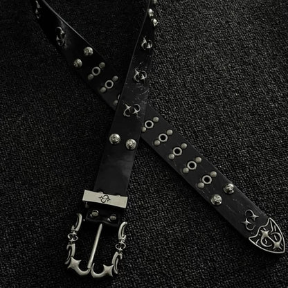 Punk Hip-Hop Studded Metal Belt