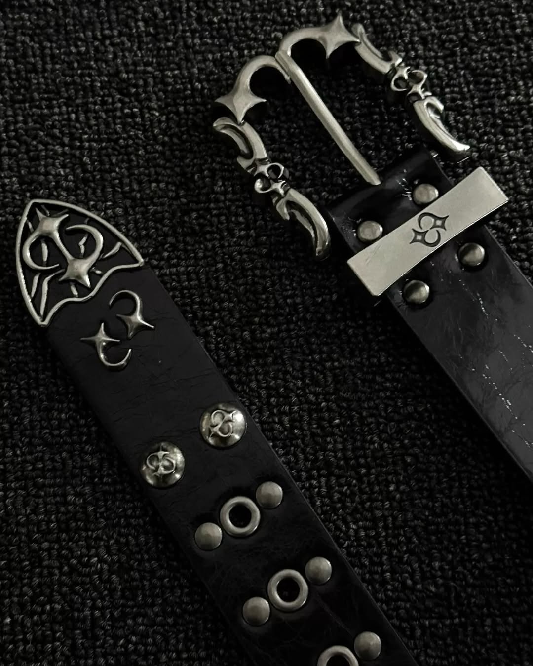 Punk Hip-Hop Studded Metal Belt