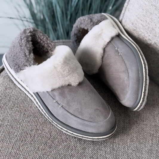 Wool Slippers with Heel Cup – Soft, Comfortable & Non-Slip