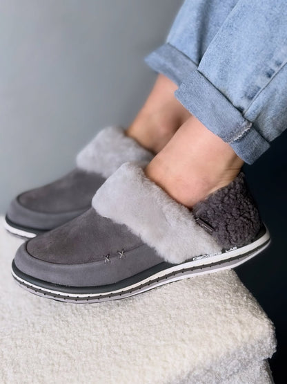 Wool Slippers with Heel Cup – Soft, Comfortable & Non-Slip