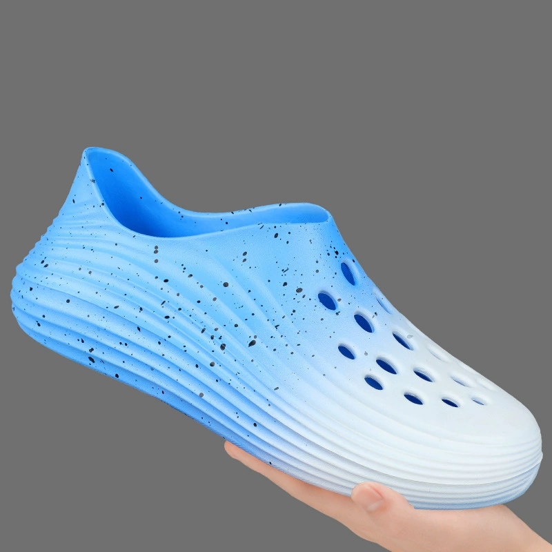 Men's splatter gradient cut-out shoes