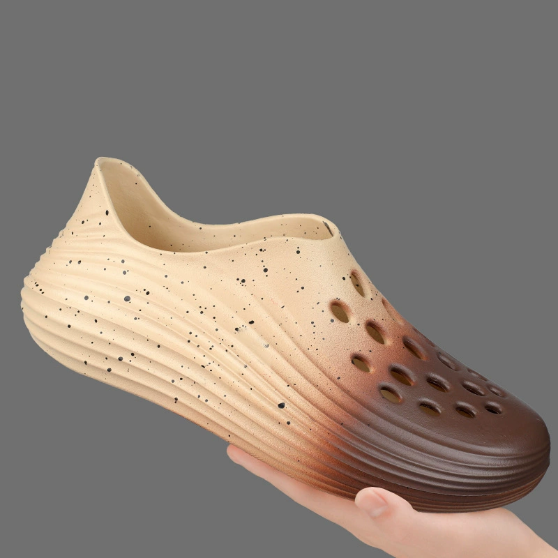 Men's splatter gradient cut-out shoes