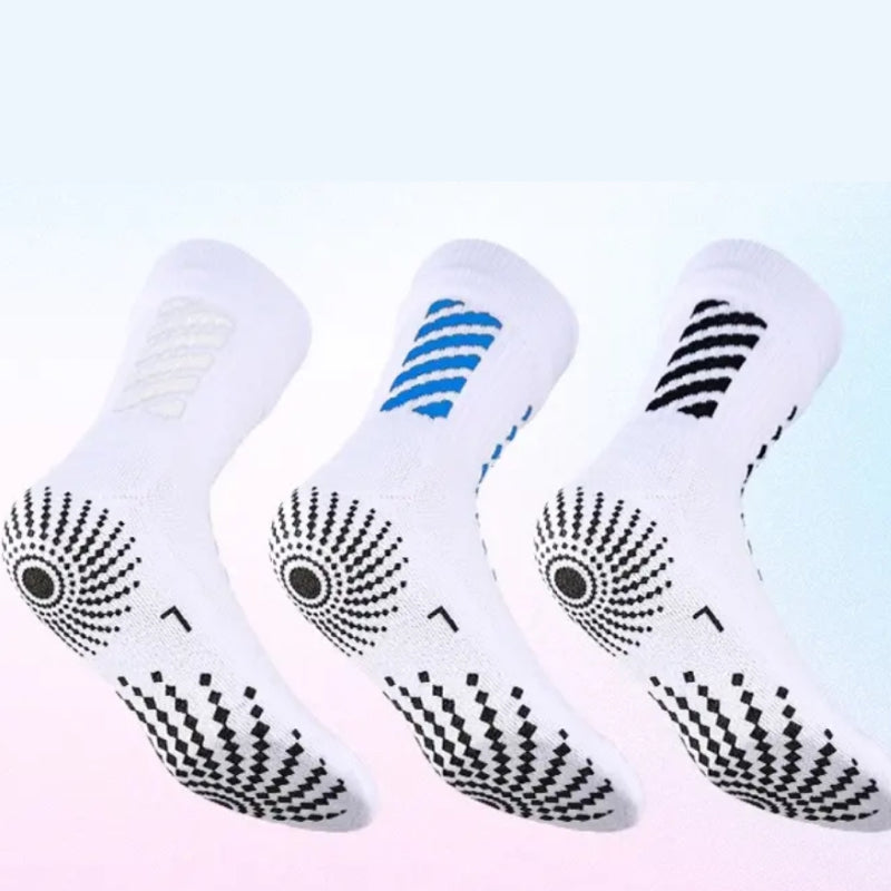 Running Socks with Full-Sole Anti-Slip Silicone Dots—Breathable Mesh Top