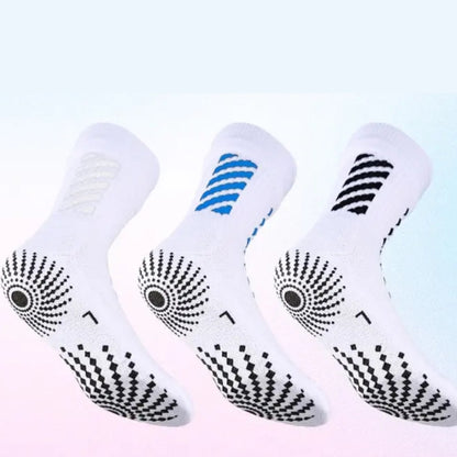 Running Socks with Full-Sole Anti-Slip Silicone Dots—Breathable Mesh Top