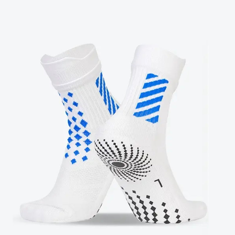Running Socks with Full-Sole Anti-Slip Silicone Dots—Breathable Mesh Top