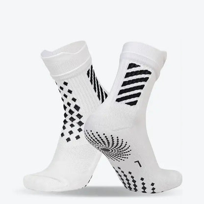 Running Socks with Full-Sole Anti-Slip Silicone Dots—Breathable Mesh Top