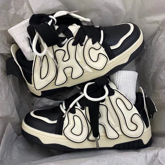 Men's Letter-patterned Chunky Shoes