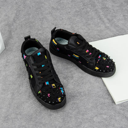 Men's Breathable Rivet Canvas Shoes