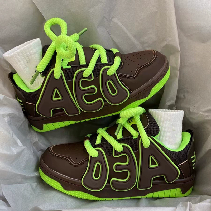 Men's Letter-patterned Chunky Shoes