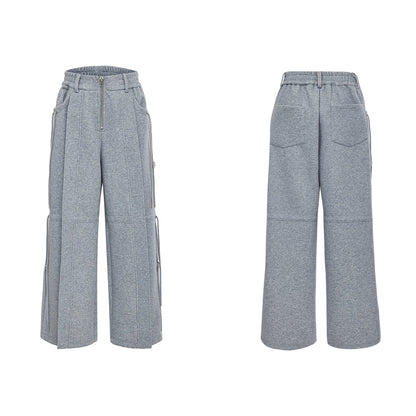 Men's Niche Design Casual Set with Drawstrings & Tie Straps