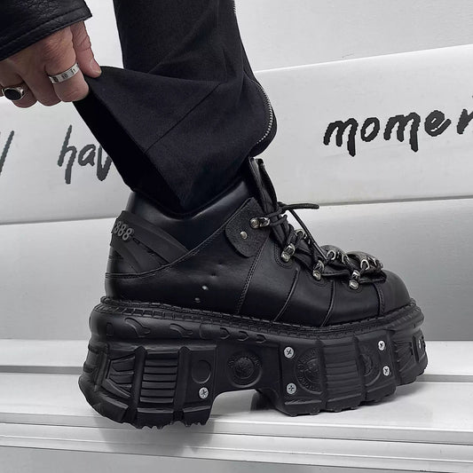Men's Heavy Metal Personality Gothic-Style Platform Shoes