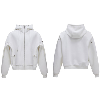 Men's Niche Design Casual Set with Drawstrings & Tie Straps