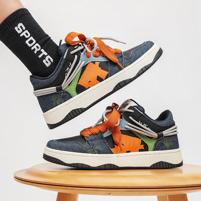 Men's Color-Blocked Casual Sneakers