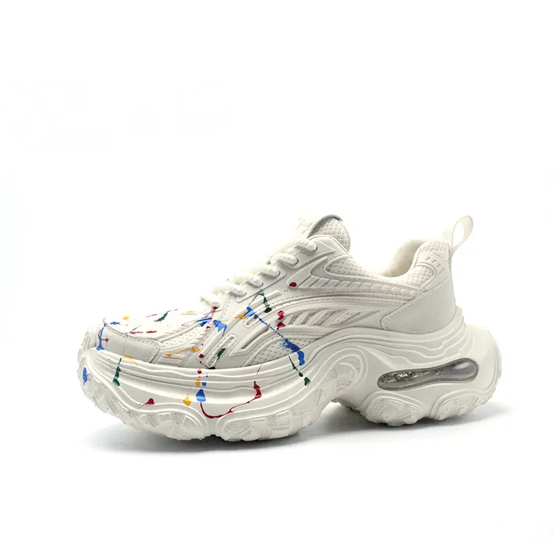 Men's Splatter-Paint Stylish Sneakers