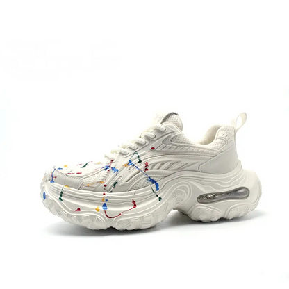 Men's Splatter-Paint Stylish Sneakers