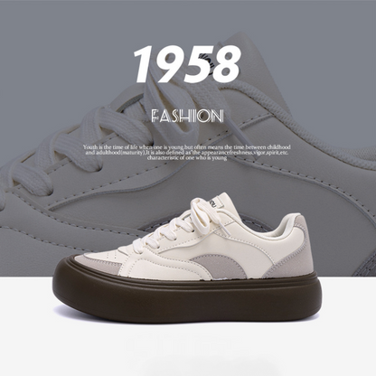 Men's Crescent Versatile White Sneakers