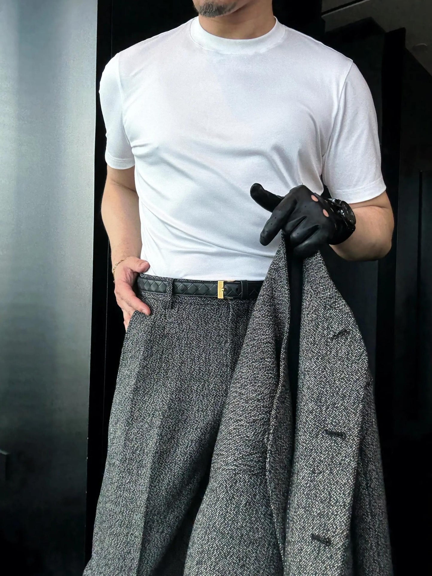 Men’s Minimalist Heather Gray Suit