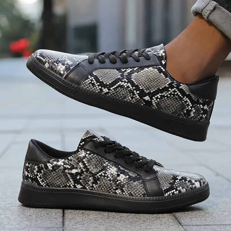 Lightweight Youth Stylish Sneakers | Snake Skin Pattern
