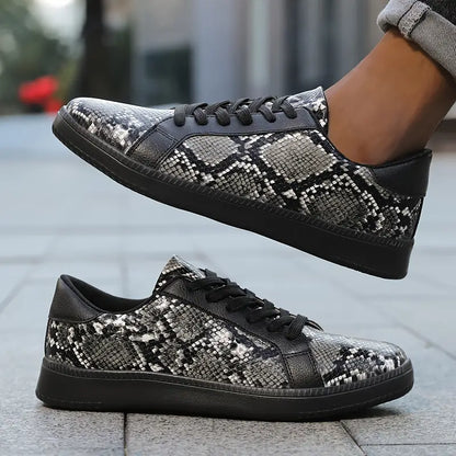 Lightweight Youth Stylish Sneakers | Snake Skin Pattern
