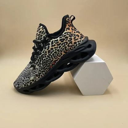 Men's Leopard Print Shock-Absorbing Breathable Sneakers